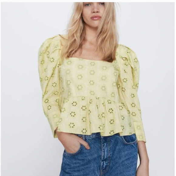 Zara Peplum Blouse - Picture 1 of 11